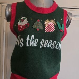 Primark Festive Green and Red Sweater